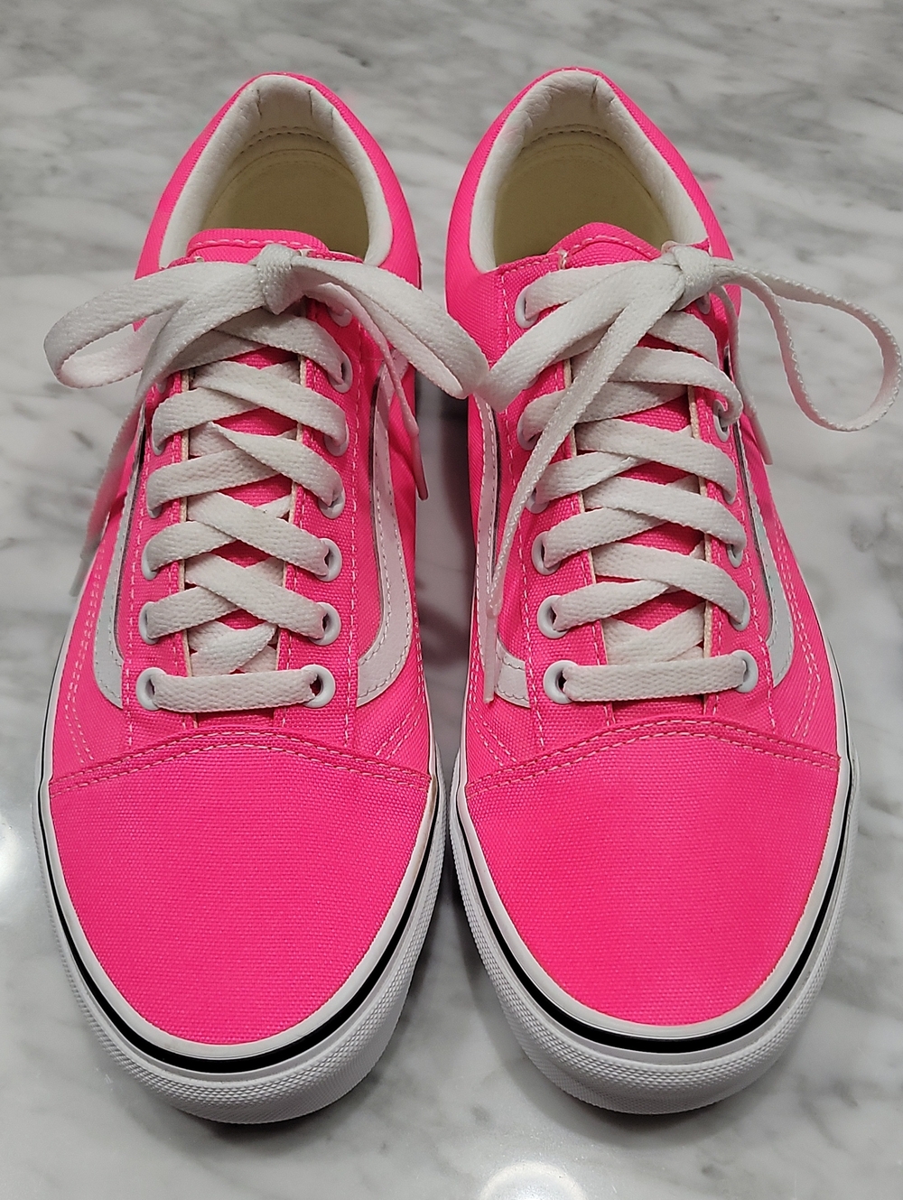 Vans Women's Hot Pink Old Skool Canvas Sneakers
